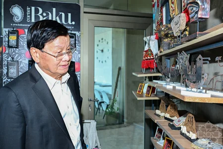 Laos Prezidenti Yanardağ Dövlət Tarix-Mədəniyyət və Təbiət Qoruğunu ziyarət edib