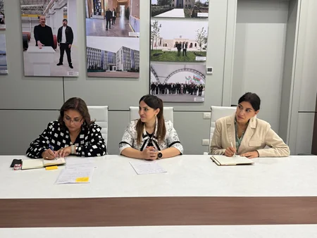 Bahar Muradova Ağdamda vətəndaşları qəbul edib