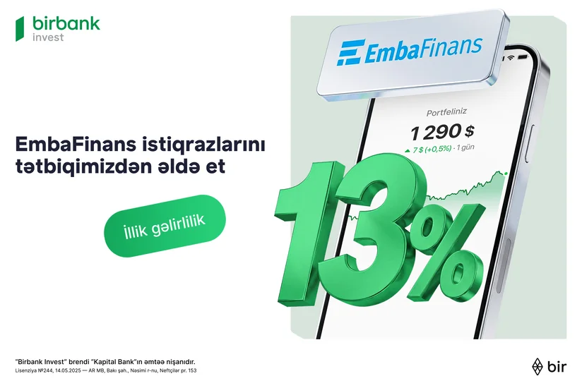 Birbank Invest vasitəsilə EmbaFinans BOKT istiqrazlarına investisiya etmək imkanı