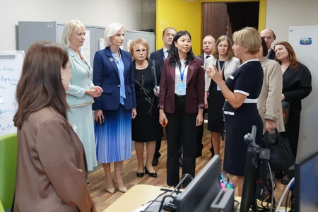 MDB nümayəndələri DOST İnklüziv İnkişaf və Yaradıcılıq Mərkəzinin fəaliyyəti ilə tanış olublar