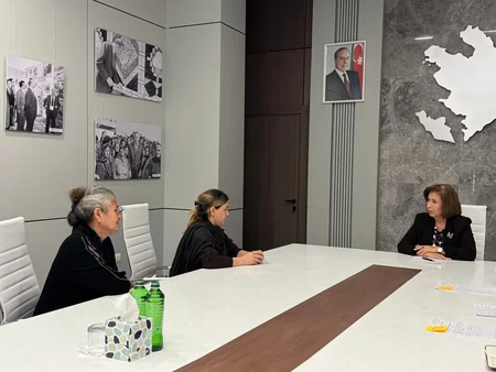 Bahar Muradova Ağdamda vətəndaşları qəbul edib