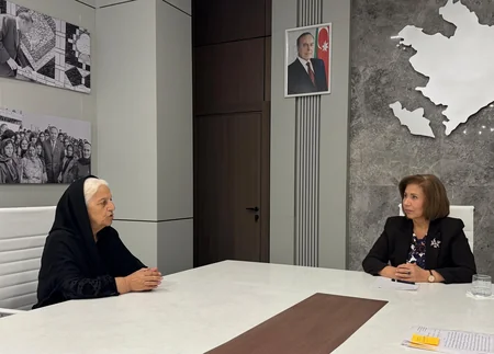 Bahar Muradova Ağdamda vətəndaşları qəbul edib