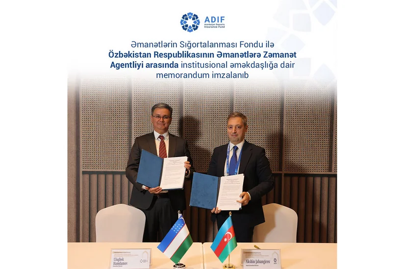 ƏSF ilə Özbəkistanın Əmanətlərə Zəmanət Agentliyi əməkdaşlığa dair memorandum imzalayıb