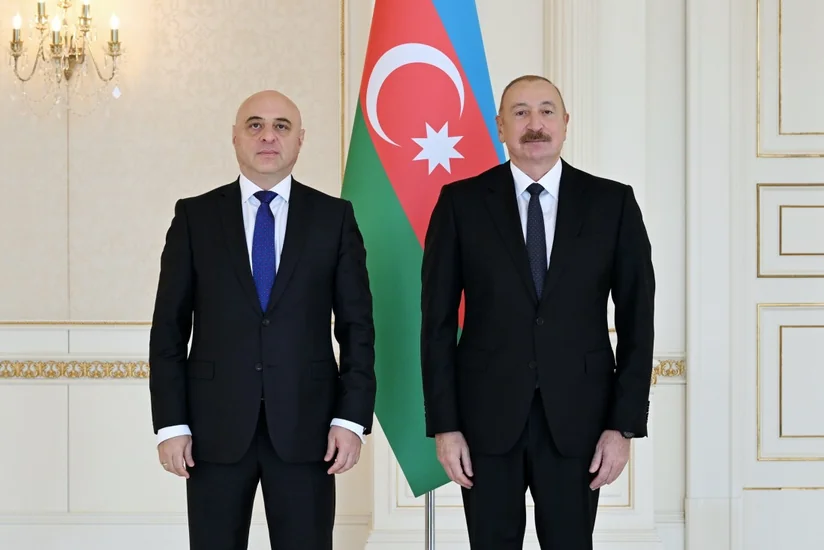 İlham Əliyev Gürcüstanın Azərbaycanda yeni təyin olunmuş səfirini qəbul edib