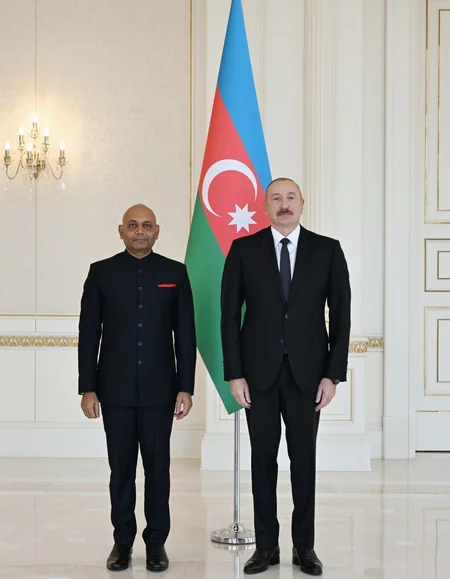 President Ilham Aliyev received newly appointed Indian ambassador to Azerbaijan
