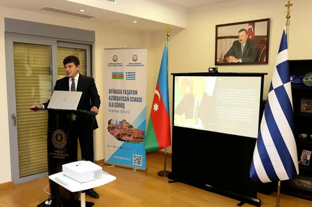 Fuad Muradov Yunanıstandakı azərbaycanlılarla diaspor fəaliyyətinin yol xəritəsini müzakirə edib