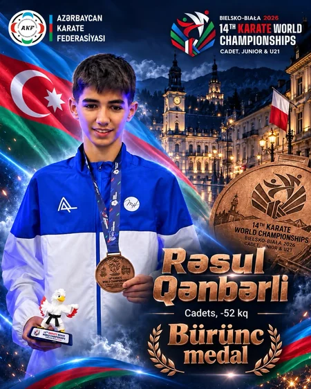 Azərbaycan karateçiləri dünya çempionatını 5 medalla başa vurublar