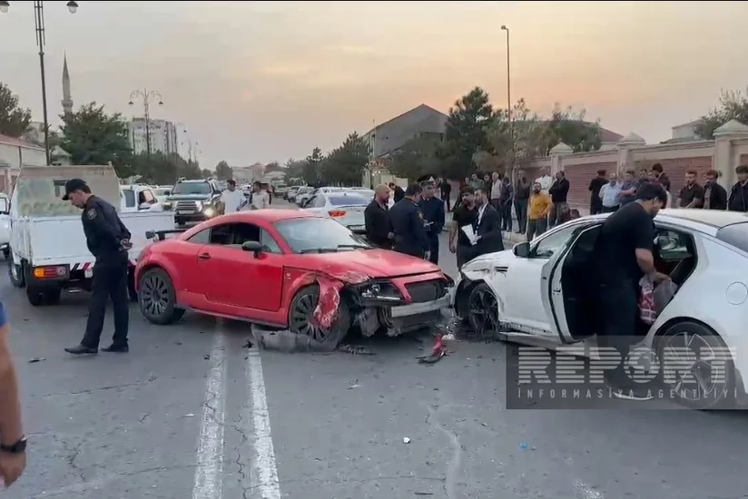 Naxçıvanda zəncirvari yol qəzası olub, xəsarət alanlar var