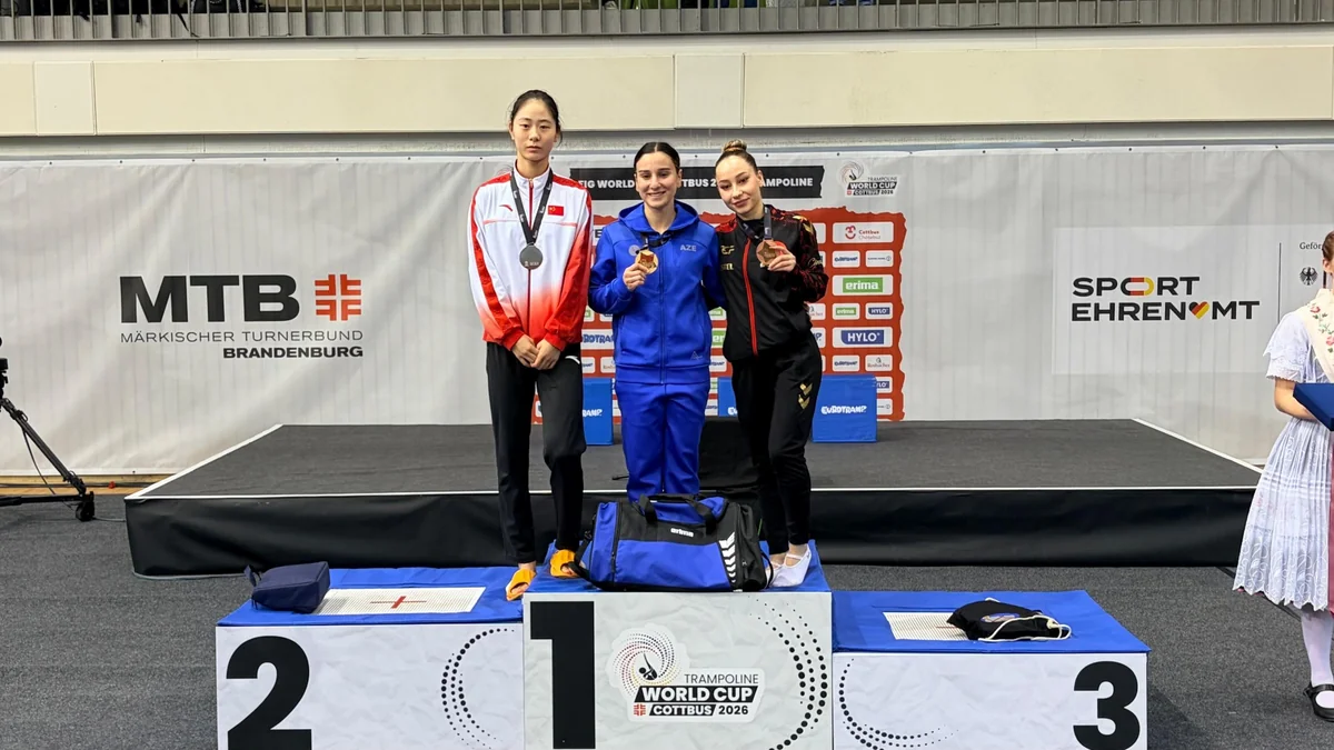 Azərbaycan gimnastı Selcan Mahsudova Dünya Kubokunda qızıl medal qazanıb