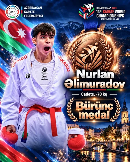 Azərbaycan karateçiləri dünya çempionatını 5 medalla başa vurublar