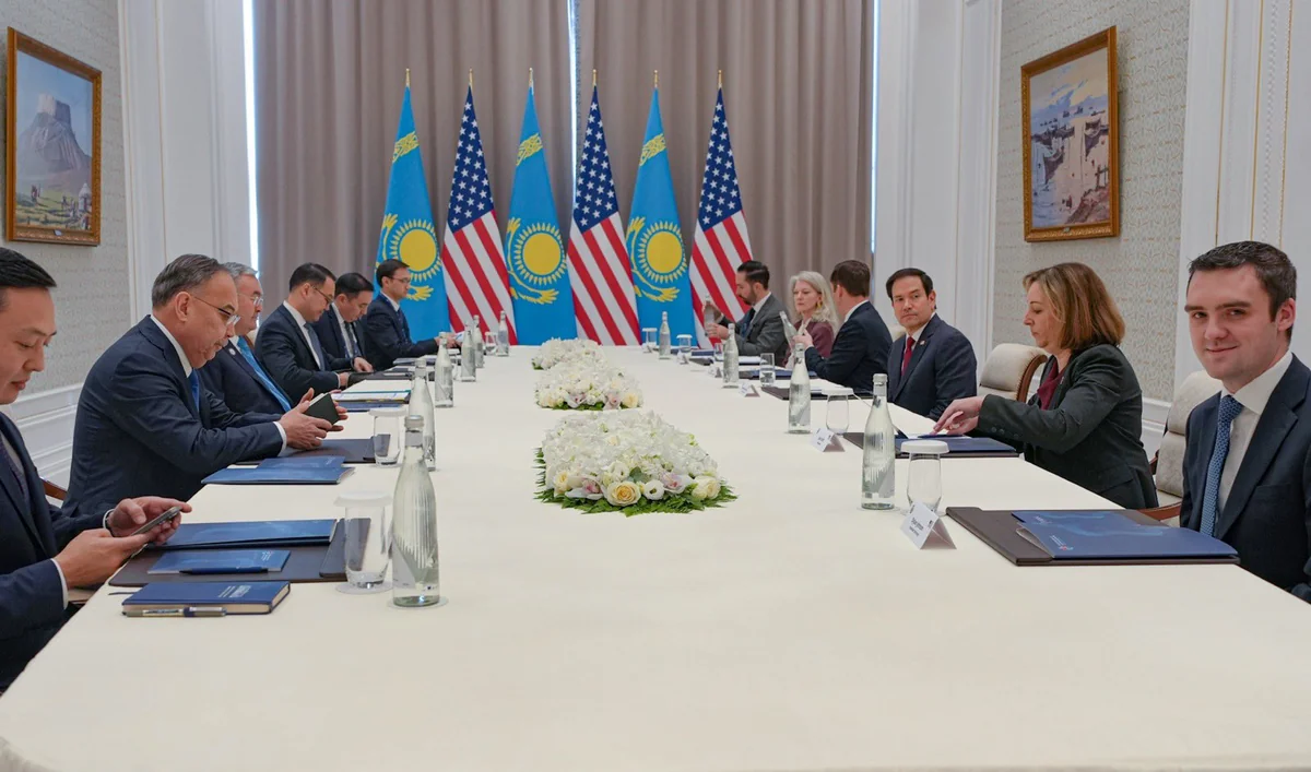 Rubio mulls economic co-op, security with Kazakh FM