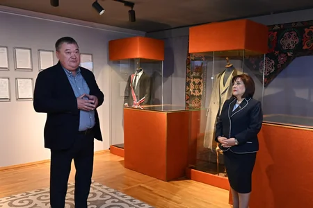 Sahibə Qafarova Bişkekdə Ata-Beyit Memorial Kompleksini və Çingiz Aytmatovun ev-muzeyini ziyarət edib