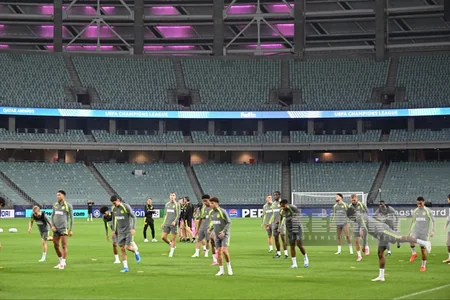 Borussiya Bakı Olimpiya Stadionunda Sabahla oyunöncəsi son məşqinə çıxıb