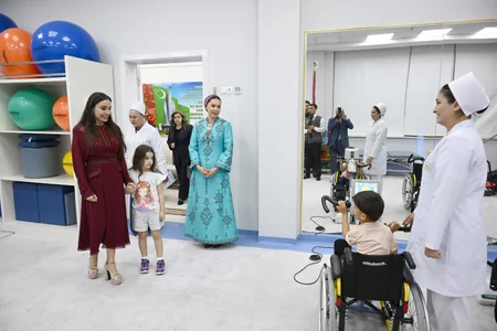 Leyla Aliyeva visits Children's Health and Rehabilitation Center in Arkadag city