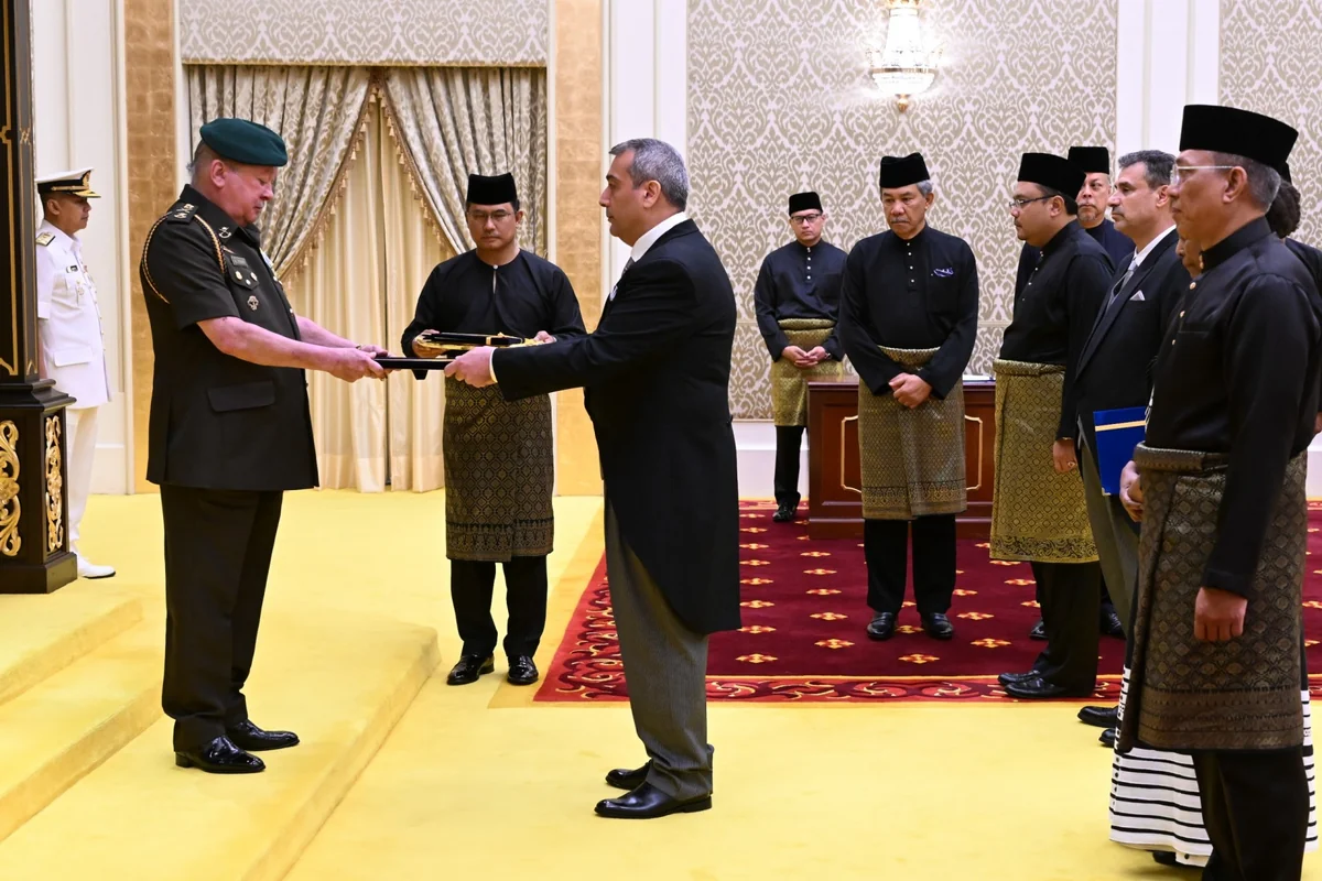 Azerbaijan's ambassador to Malaysia presents credentials to king