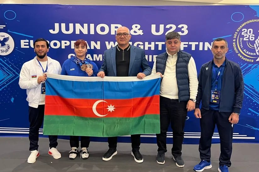 Azərbaycan ağırlıqqaldıranı Rahilə Hüseynzadə Avropa birinciliyində 3 medal qazanıb