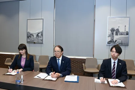 Jeyhun Bayramov meets with outgoing Japanese ambassador
