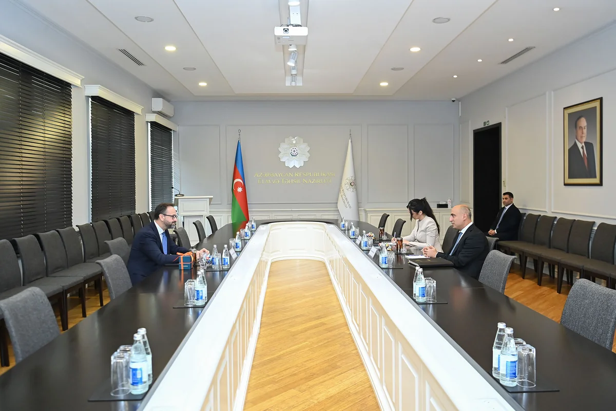 Emin Amrullayev meets science minister of Germany's Saxony