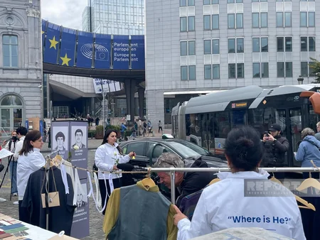 Семьи пропавших без вести в I Карабахской войне провели акцию перед Европарламентом