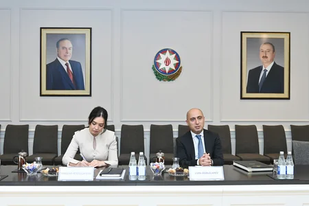 Emin Amrullayev meets science minister of Germany's Saxony