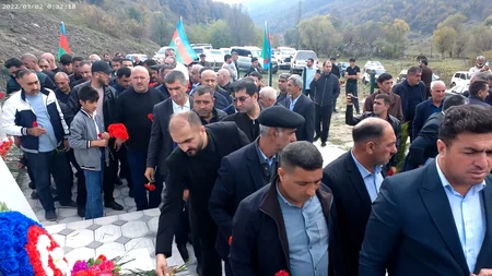 Laçında şəhidlərin xatirəsinə ucaldılmış abidə kompleksinin açılışı olub