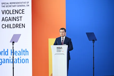 Leyla Əliyeva Səmərqənddə Uşaqların rifahına investisiya mövzusunda Ümumdünya Sammitinin açılışında iştirak edib