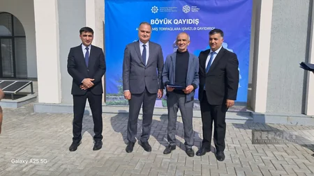 Residents relocated to Azerbaijan's Karabakh get breeding cattle