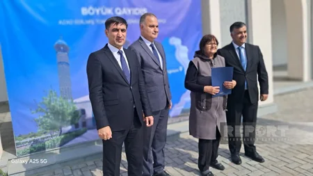 Residents relocated to Azerbaijan's Karabakh get breeding cattle