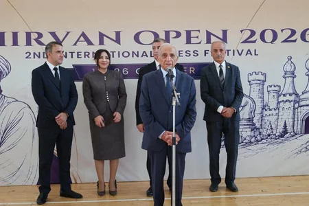 Shirvan Open 2026 Beynəlxalq Şahmat Festivalının açılış mərasimi keçirilib