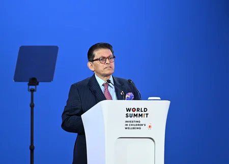 Leyla Əliyeva Səmərqənddə Uşaqların rifahına investisiya mövzusunda Ümumdünya Sammitinin açılışında iştirak edib