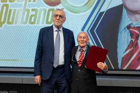 İdman xadimi Firuddin Qurbanovun 80 illik yubileyinə həsr olunmuş təntənəli mərasim keçirilib