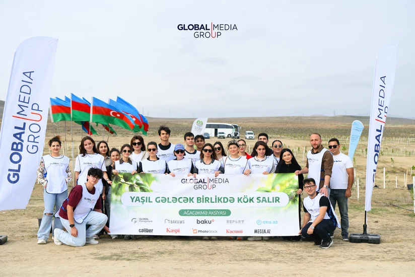 Global Media Groupun təşəbbüsü ilə növbəti ağacəkmə aksiyası keçirilib