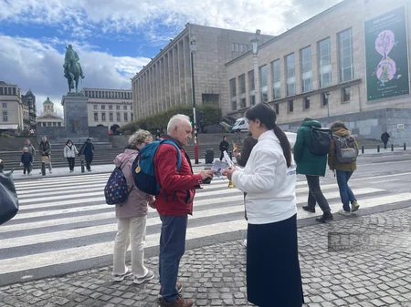 Brüsseldə aksiya iştirakçıları: İtkin düşmüş soydaşlarımız haqqında həqiqəti hər kəsə çatdırmaq istəyirik