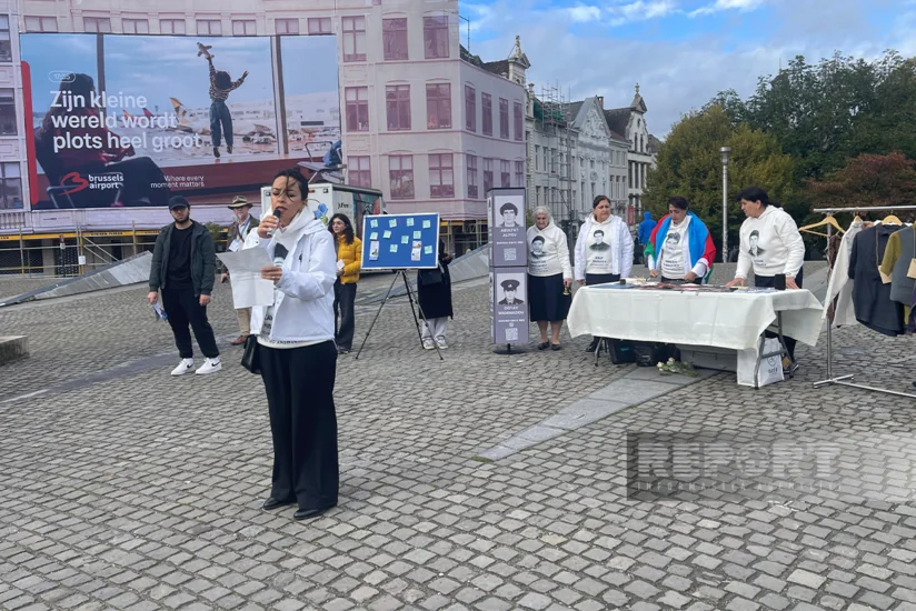 Brüsseldə aksiya iştirakçıları: İtkin düşmüş soydaşlarımız haqqında həqiqəti hər kəsə çatdırmaq istəyirik
