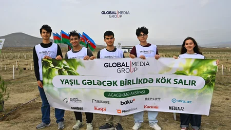 Global Media Groupun təşəbbüsü ilə növbəti ağacəkmə aksiyası keçirilib