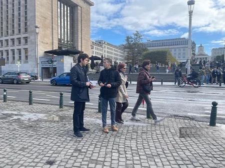 Brüsseldə aksiya iştirakçıları: İtkin düşmüş soydaşlarımız haqqında həqiqəti hər kəsə çatdırmaq istəyirik