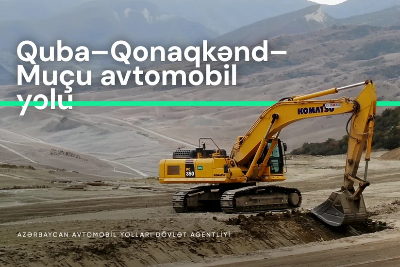 Qubadakı yolda sürüşmə risklərinin azaldılması üçün kompleks tədbirlər həyata keçirilir