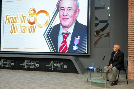 İdman xadimi Firuddin Qurbanovun 80 illik yubileyinə həsr olunmuş təntənəli mərasim keçirilib