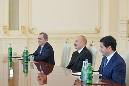 İlham Əliyev Hindistanın xarici işlər nazirini qəbul edib