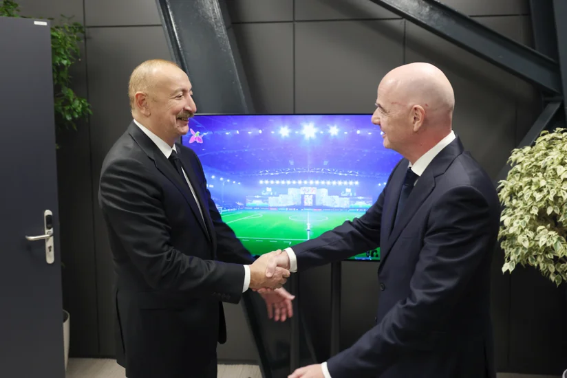 İnfantino FIFA U-15-in təşkilinə görə Prezident İlham Əliyevə təşəkkür edib