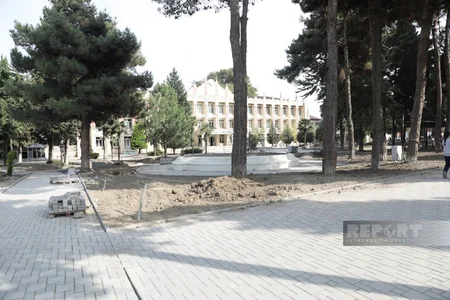 Xaçmazda bir hektardan artıq ərazini əhatə edən park yenidən qurulur