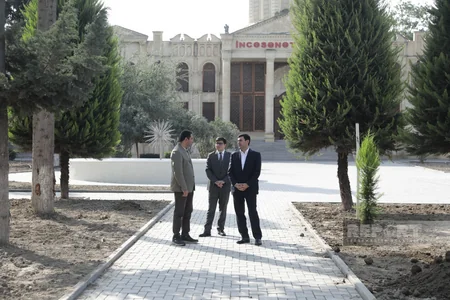 Xaçmazda bir hektardan artıq ərazini əhatə edən park yenidən qurulur