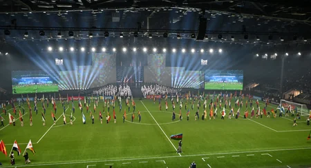 Prezident İlham Əliyev FIFA U-15 dünya çempionatının və festivalının açılış mərasimini izləyib - Yenilənib-2