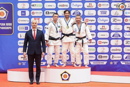Azərbaycanın veteran cüdoçuları Avropa çempionatında daha iki medal qazanıblar