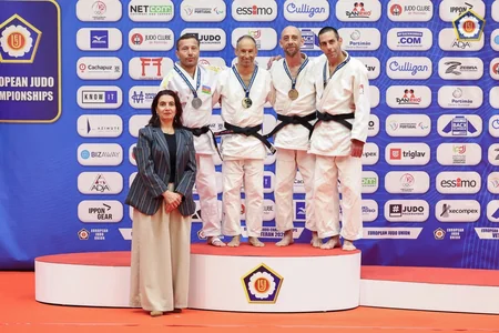 Azərbaycanın veteran cüdoçuları Avropa çempionatında daha iki medal qazanıblar