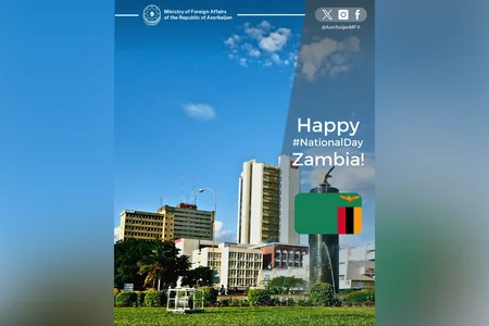 Azərbaycan XİN Zambiyanı Milli Günü münasibətilə təbrik edib