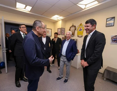 Azərbaycan və Özbəkistanın idman nazirləri Respublika Velotrekində olublar