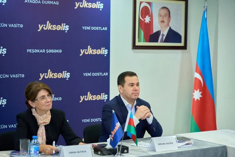 Fərəh Əliyeva VI Yüksəliş müsabiqəsinin qalibləri ilə görüşüb