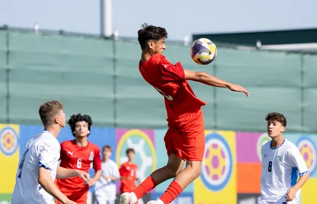 Rövşən Nəcəf və Canni İnfantino U-15 dünya çempionatının oyunlarını izləyiblər