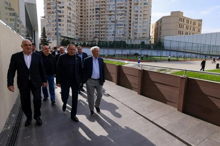 Azərbaycan və Özbəkistanın idman nazirləri Respublika Velotrekində olublar